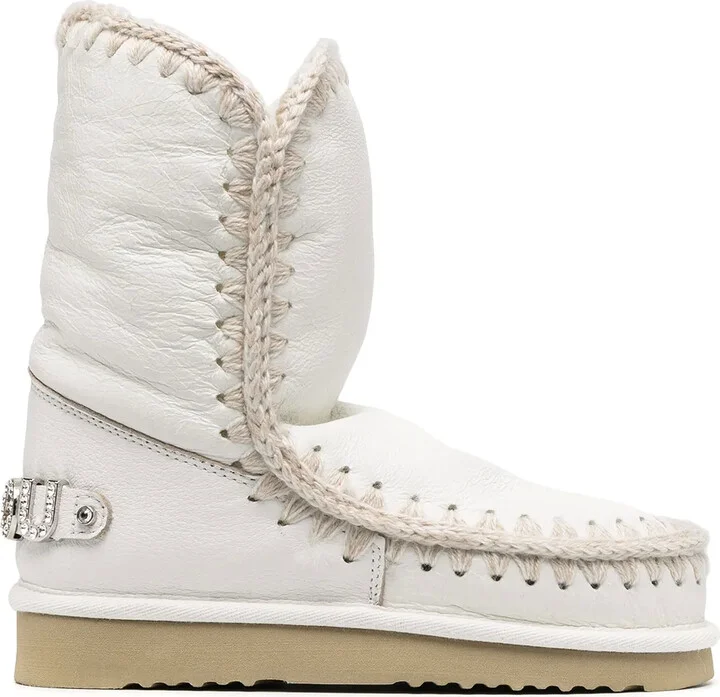 Embellished Logo Snow Boots