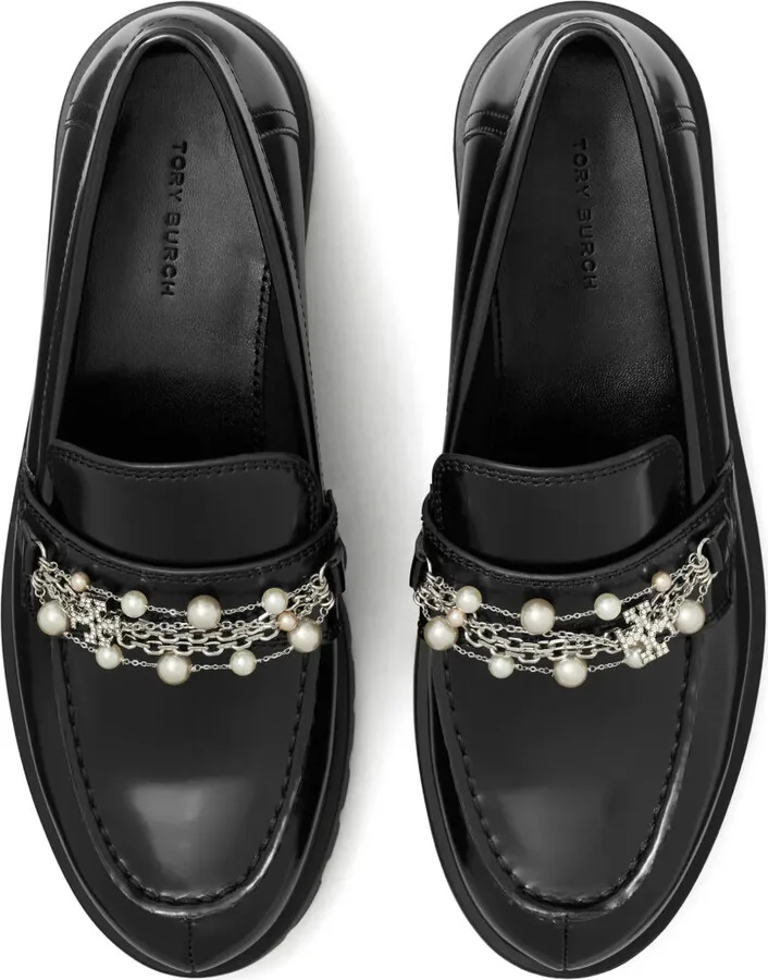 Embellished Lug Loafers - Image 4