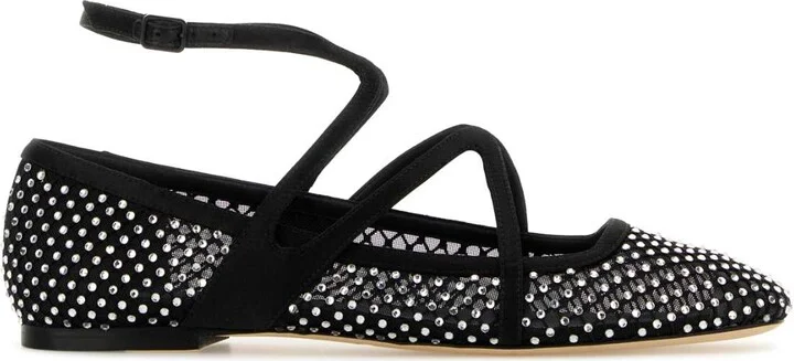 Embellished Mesh Astoria Ballerinas