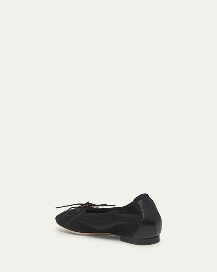 Embellished Mesh Ballerina Flats - Image 6