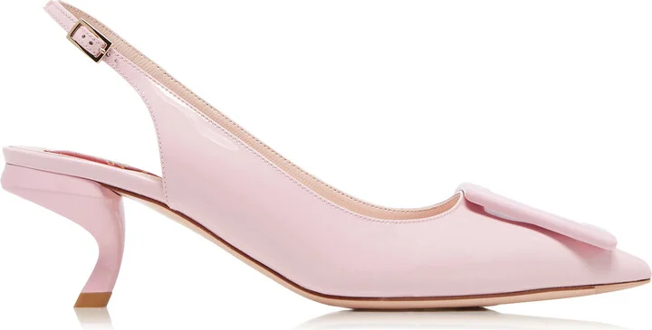 Embellished Patent Leather Slingback PumpsVivier