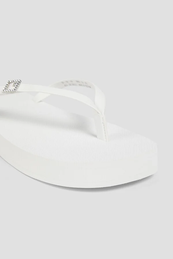 Embellished platform flip flops - Image 7