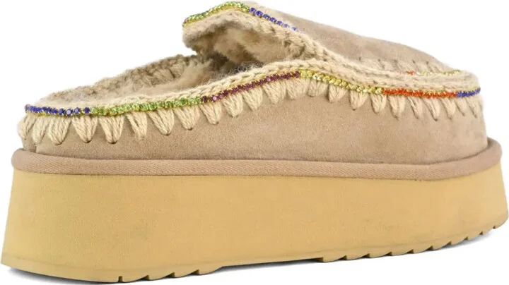 Embellished Platform Mules - Image 2