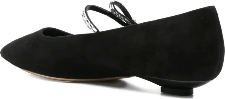 Embellished Pointed-Toe Flat Pumps - Image 3