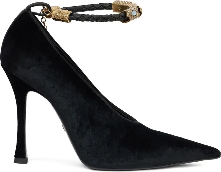 Embellished Pointed-Toe Pumps