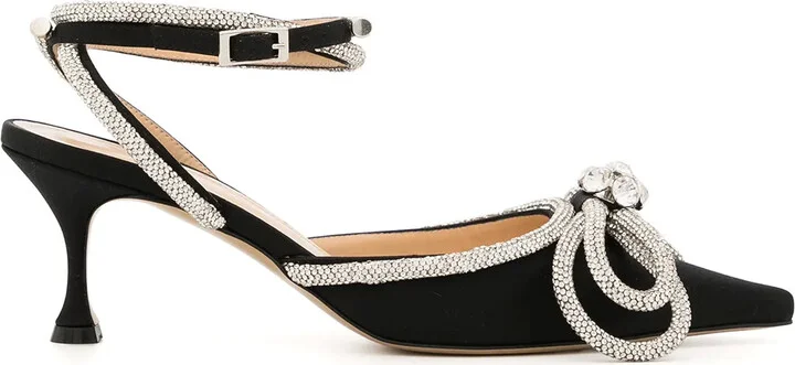 Embellished Pointed-Toe Pumps