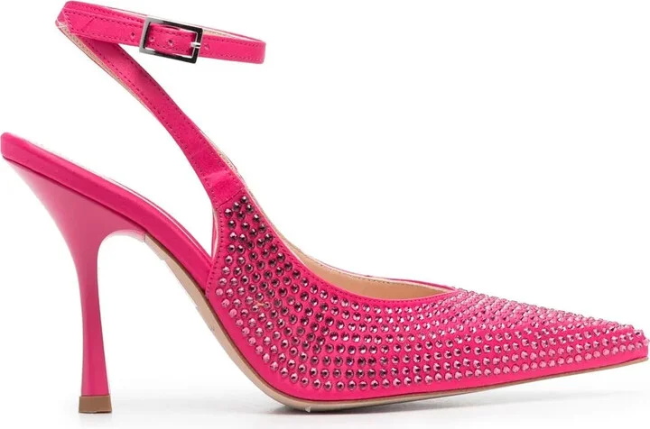 Embellished Pointed-Toe Pumps