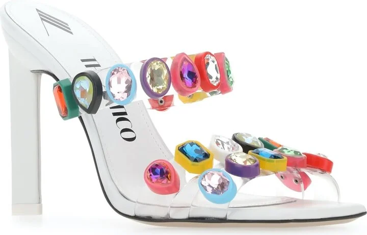 Embellished Pvc Nanci Mules - Image 2