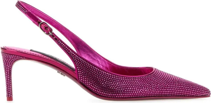 Embellished Satin Lollo Pumps
