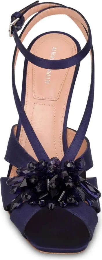 Embellished Satin Sandals - Image 4