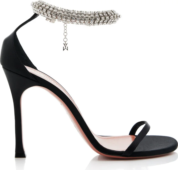 Embellished Satin SandalsMuaddi