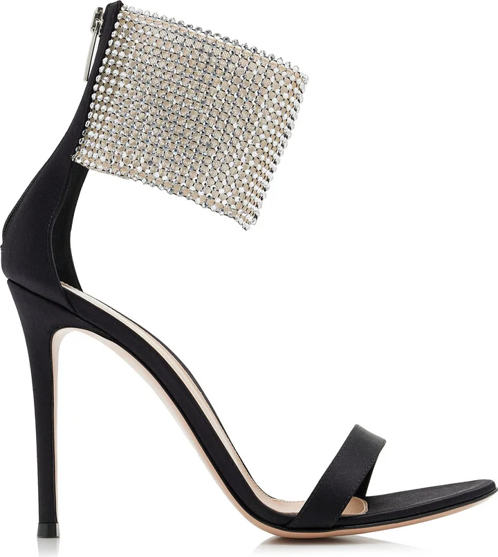 Embellished Satin SandalsRossi