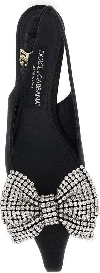 Embellished Satin Slingbacks - Image 4
