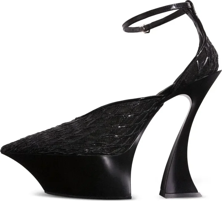 Embellished Sculpted Mules - Image 2