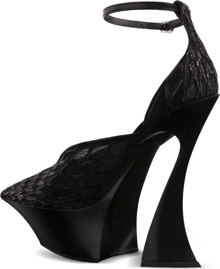 Embellished Sculpted Mules - Image 3