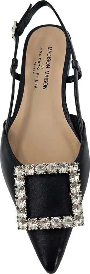 Embellished Slingback Flat Pumps - Image 3