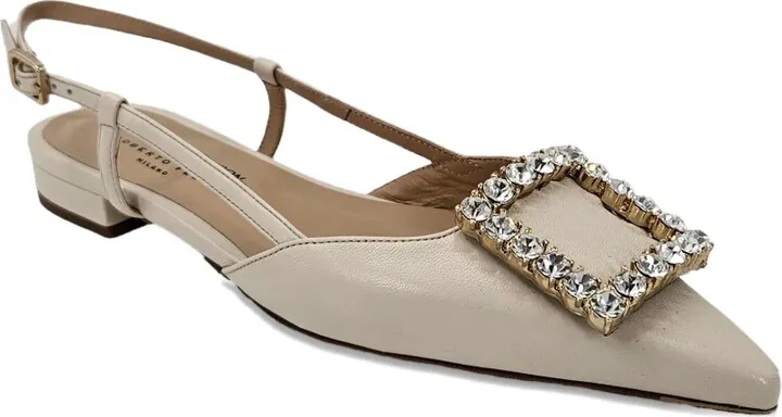 Embellished Slingback Flat Pumps - Image 2