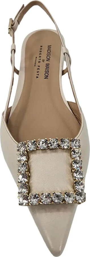 Embellished Slingback Flat Pumps - Image 3
