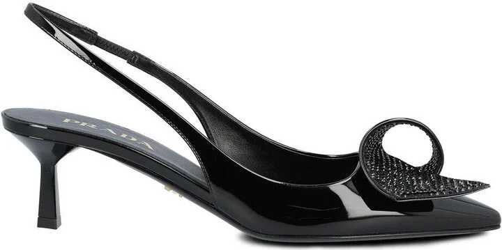Embellished Slingback Pumps