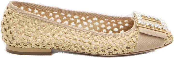 Embellished Slip-on Ballerinas