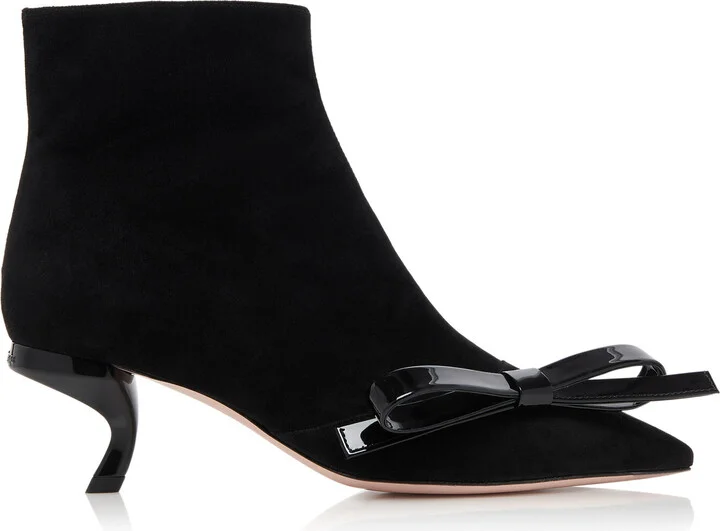 Embellished Suede Ankle BootsVivier