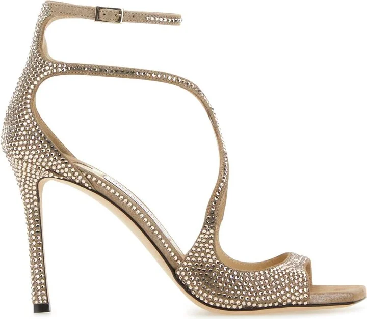 Embellished Suede Azia 95 Sandals