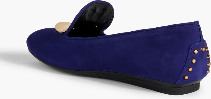 Embellished suede ballet flats - Image 3