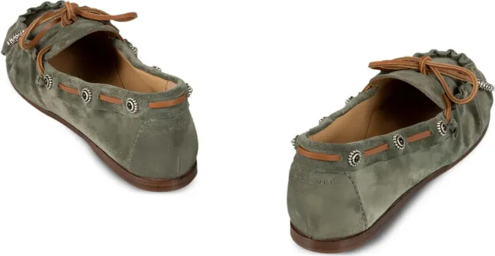 Embellished Suede Ballet Flats - Image 3
