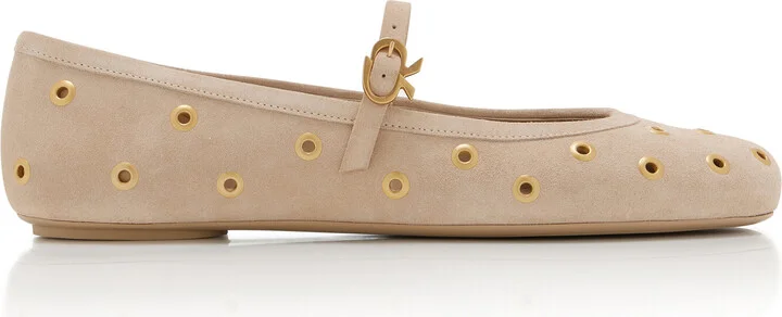 Embellished Suede Ballet FlatsRossi