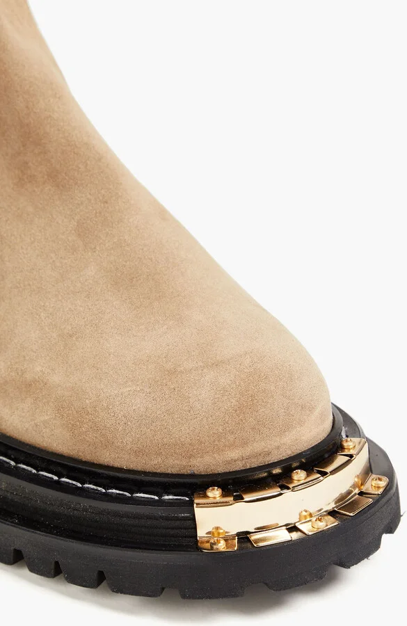 Embellished suede Chelsea boots - Image 4