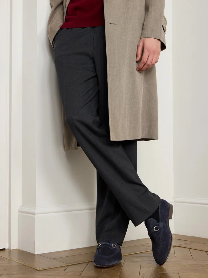 Embellished Suede Loafers - Image 2