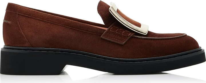 Embellished Suede LoafersVivier