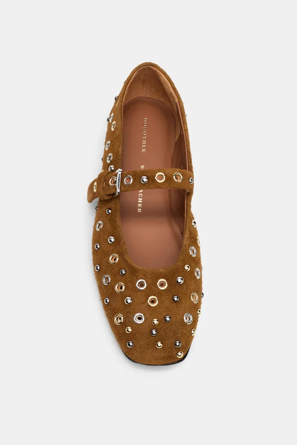 Embellished suede Mary-Janes - Image 3