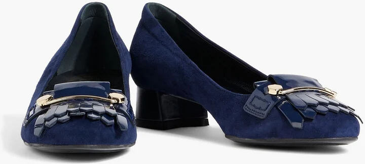 Embellished suede pumps - Image 2