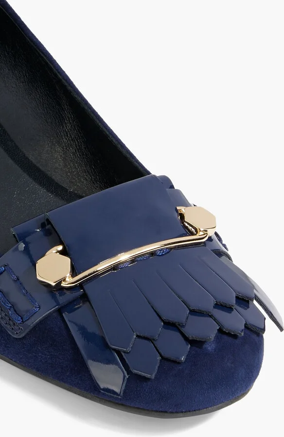 Embellished suede pumps - Image 4