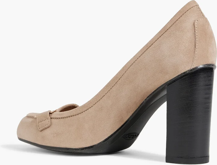 Embellished suede pumps - Image 3