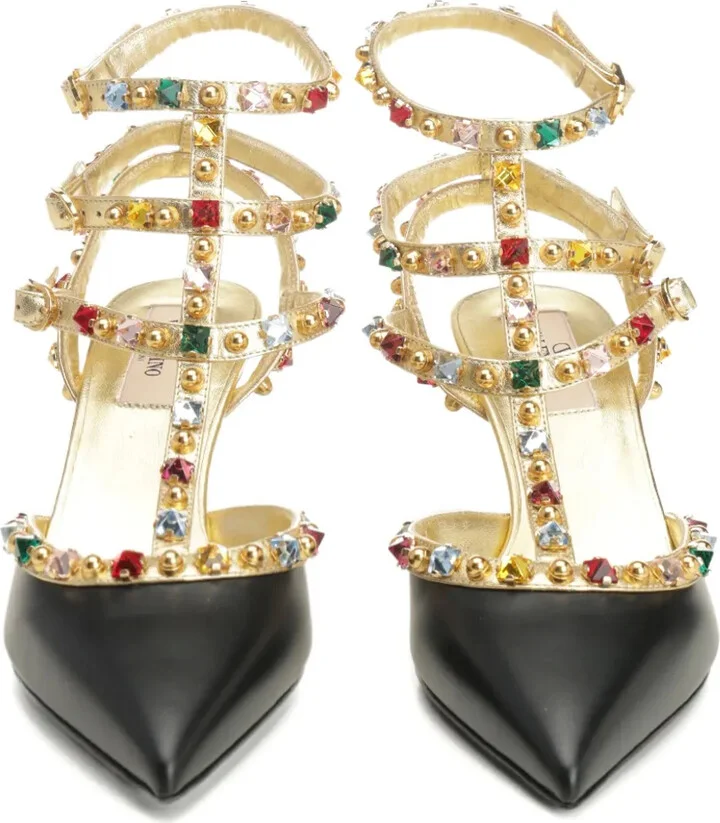 embellished T-bar sandals - Image 3