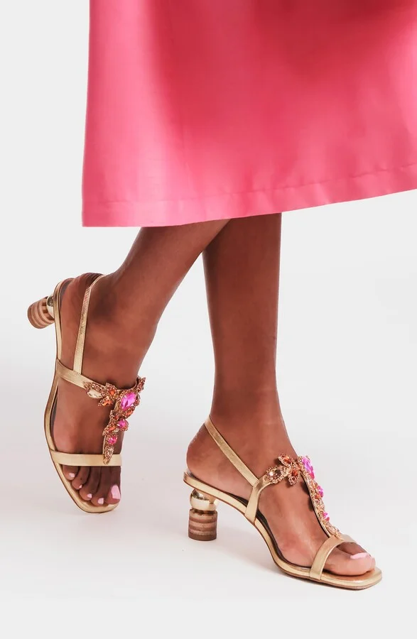 Embellished T-Strap Sandal - Image 2