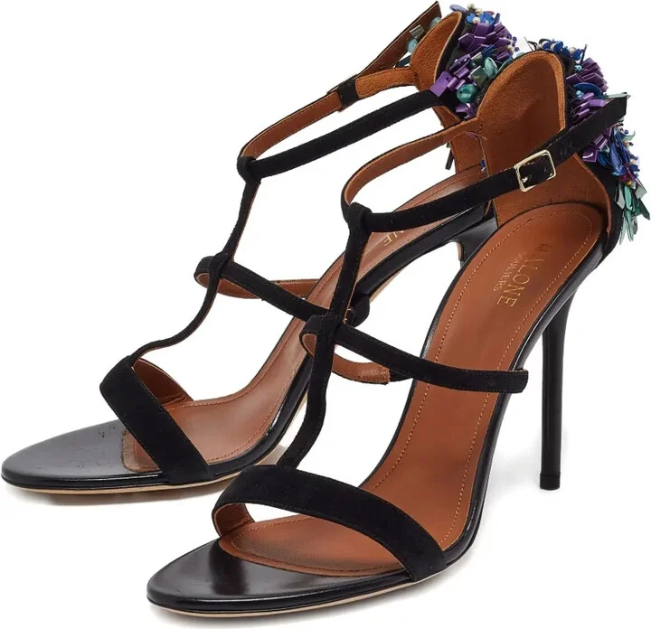 embellished T-strap sandals - Image 2