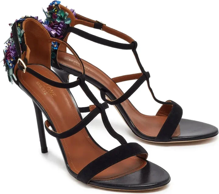 embellished T-strap sandals - Image 3