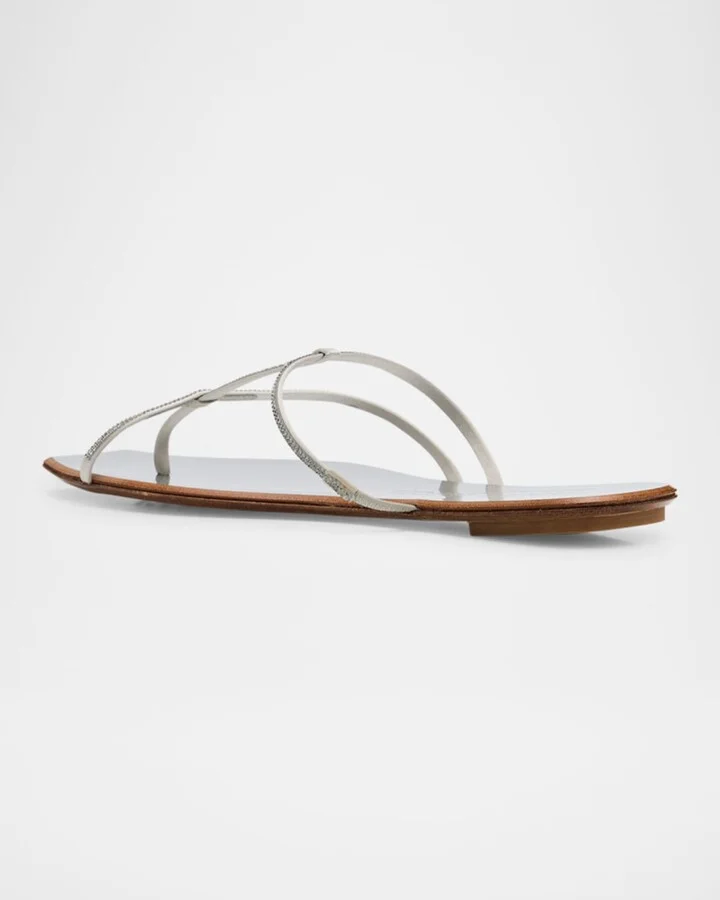 Embellished T-Strap Slide Sandals - Image 8