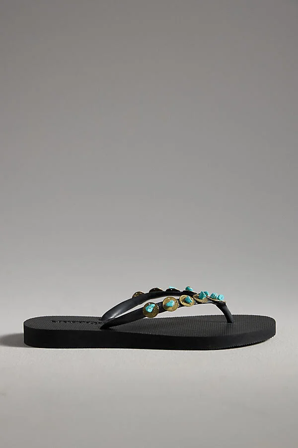 Embellished Thong Sandals - Image 2