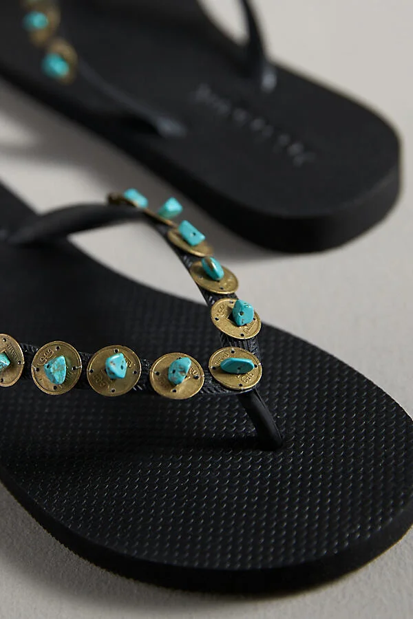 Embellished Thong Sandals - Image 3