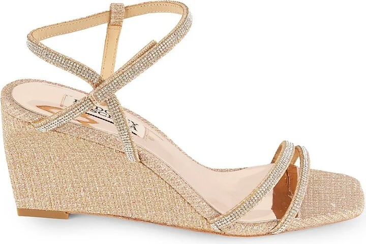 Embellished Wedge Sandals
