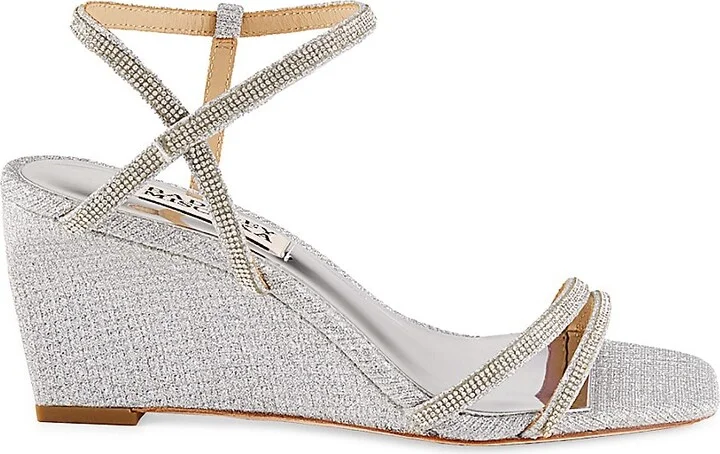 Embellished Wedge Sandals