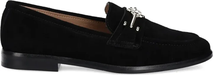 Embellishment-Detail Suede Loafers
