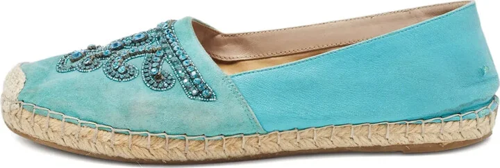 Embellishment Jute Flat Espadrilles