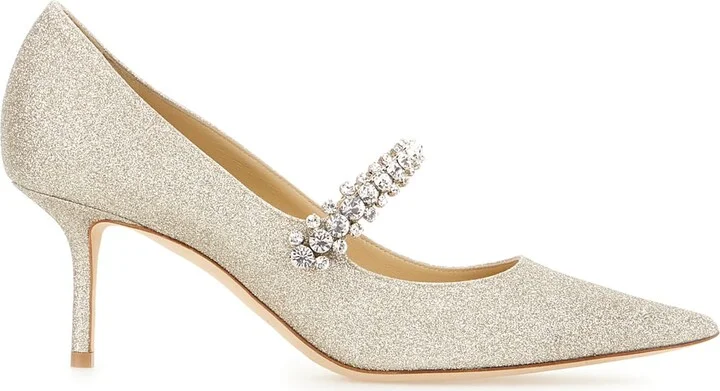 Embellishment Leather Bing Pump