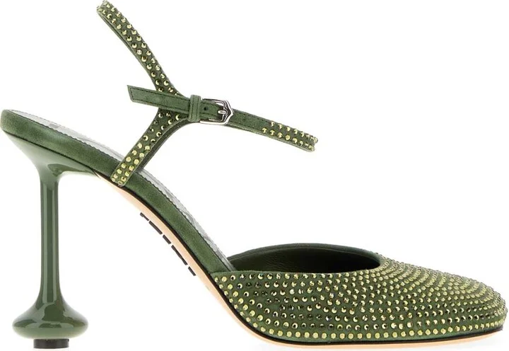 Embellishment Suede Toy Pumps