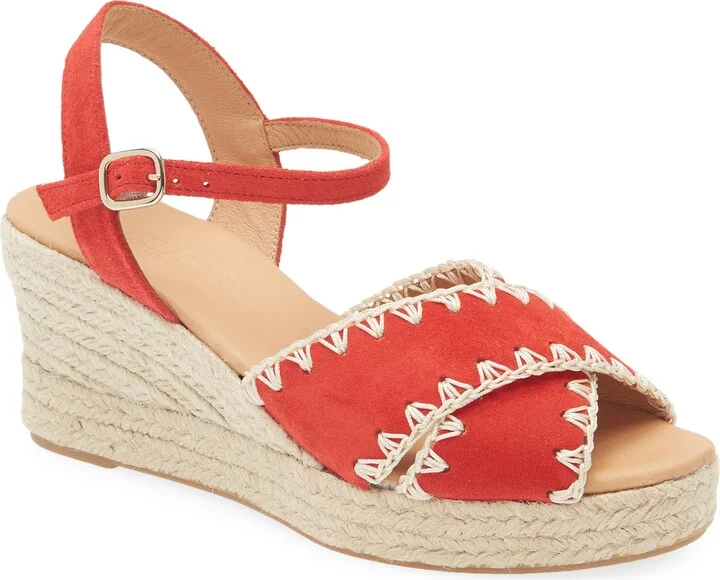 Ember Ankle Strap Espadrille Platform Wedge Sandal